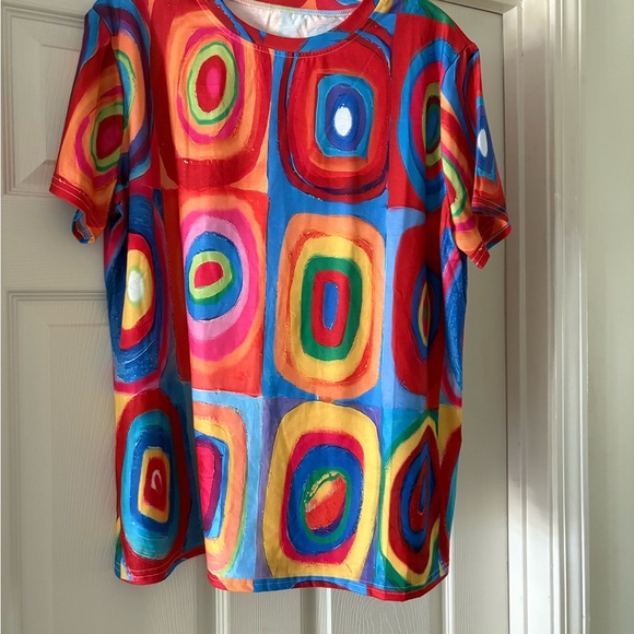Colorful Abstract Patterned Top - Picture 2 of 8